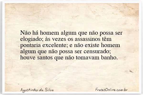 Frase de Agostinho da Silva