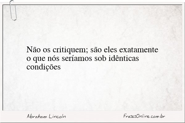 Frase de Abraham Lincoln