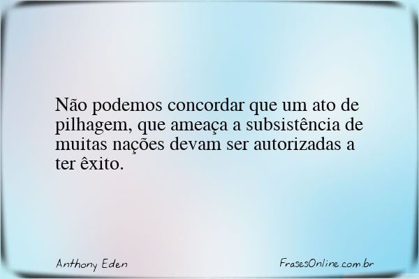 Frase de Anthony Eden