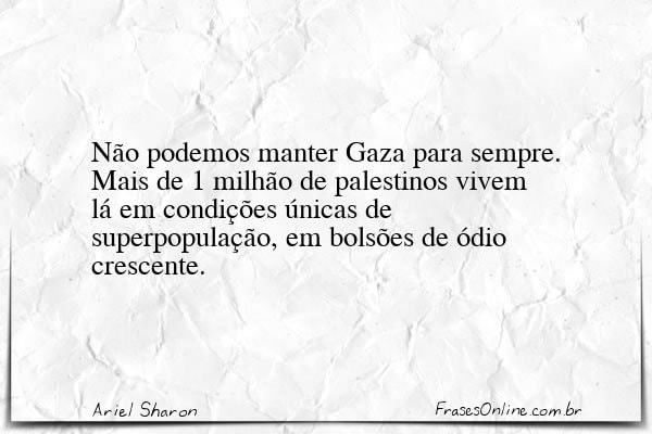 Frase de Ariel Sharon