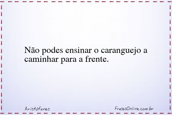 Frase de Aristófanes