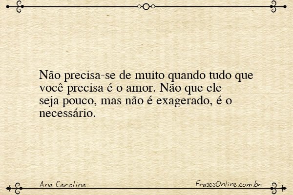 Frase de Ana Carolina