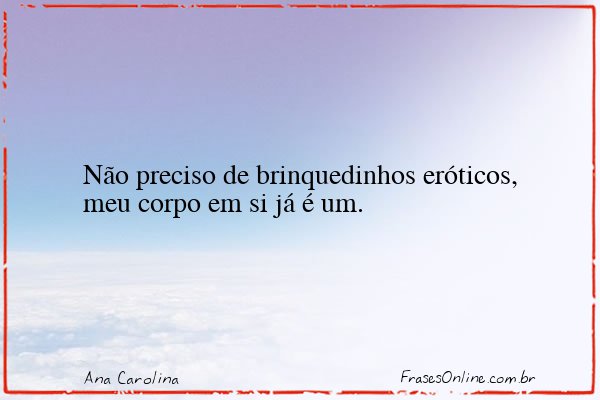 Frase de Ana Carolina