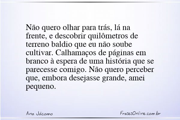 Frase de Ana Jácomo