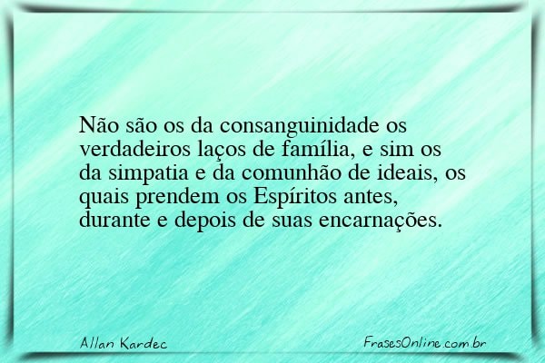 Frase de Allan Kardec