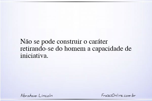 Frase de Abraham Lincoln