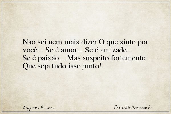 Frase de Augusto Branco