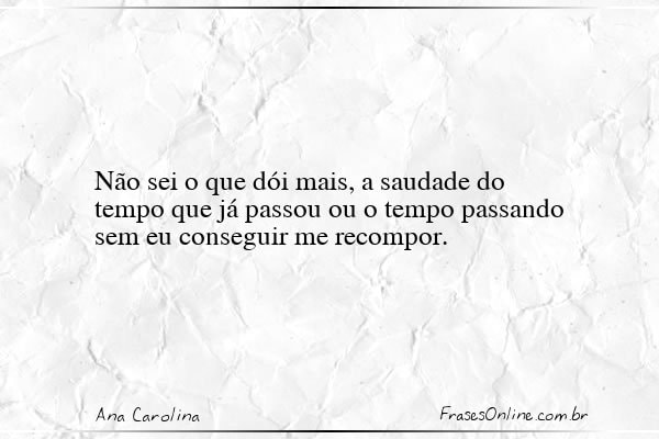 Frase de Ana Carolina