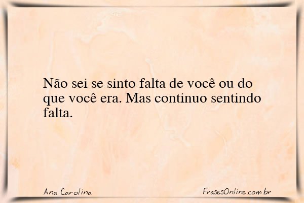 Frase de Ana Carolina