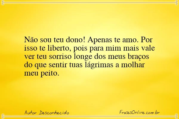 Frase de Autor Desconhecido