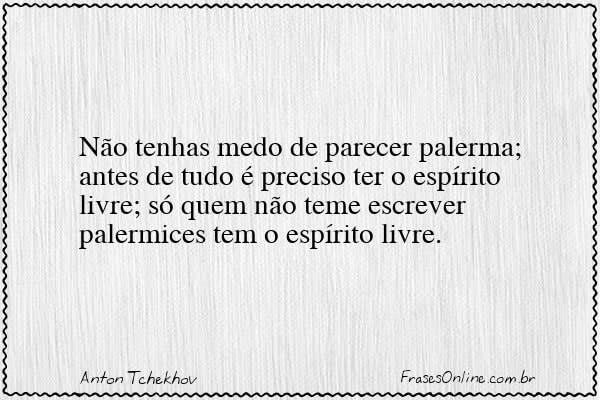 Frase de Anton Tchekhov