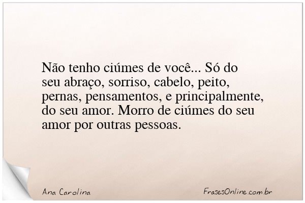 Frase de Ana Carolina