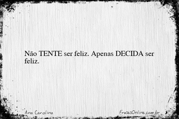 Frase de Ana Carolina