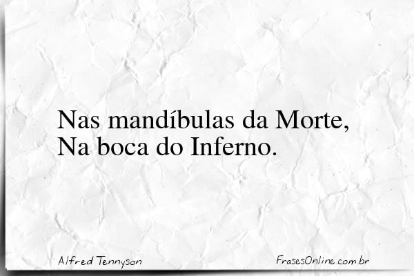 Frase de Alfred Tennyson