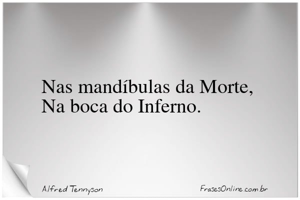 Frase de Alfred Tennyson