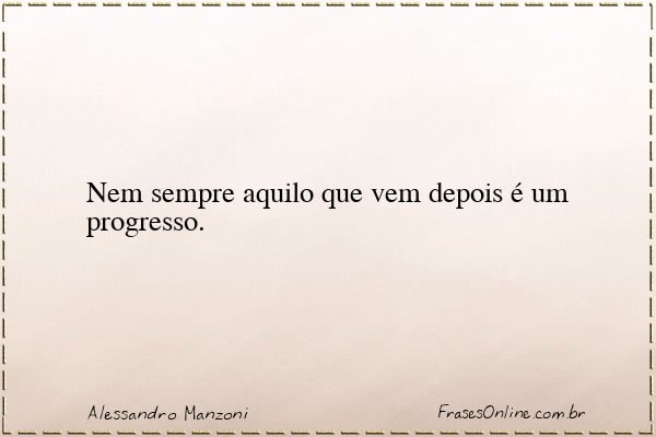 Frase de Alessandro Manzoni
