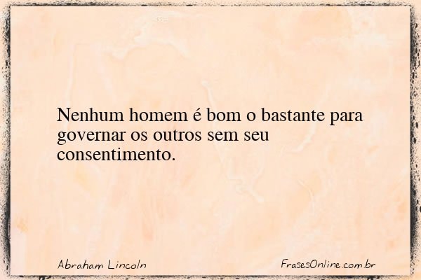 Frase de Abraham Lincoln