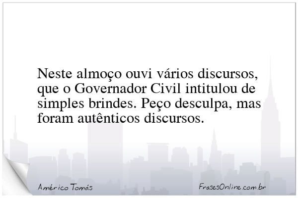 Frase de Américo Tomás