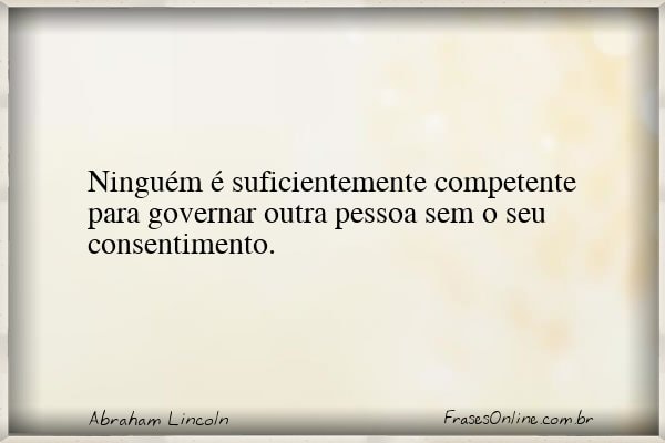 Frase de Abraham Lincoln