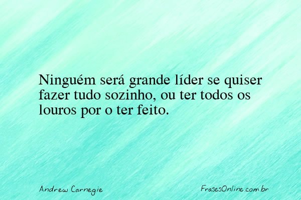 Frase de Andrew Carnegie