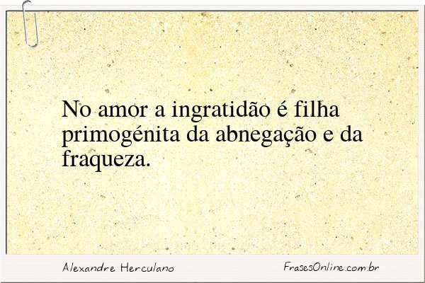 Frase de Alexandre Herculano