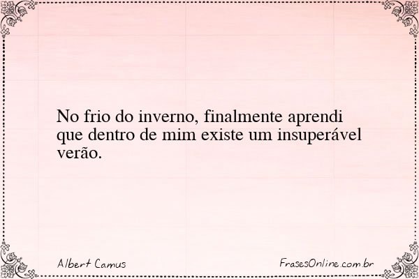 Frase de Albert Camus