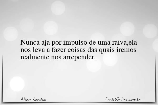 Frase de Allan Kardec