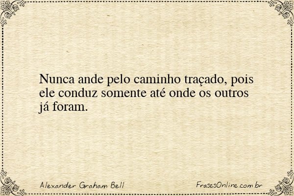 Frase de Alexander Graham Bell
