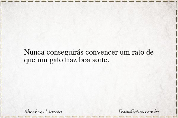 Frase de Abraham Lincoln