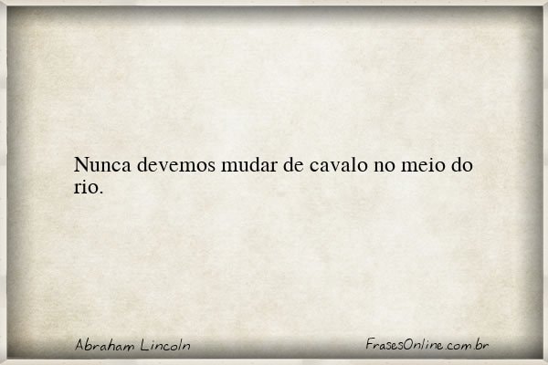 Frase de Abraham Lincoln