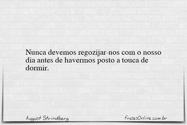 Frase de August Strindberg