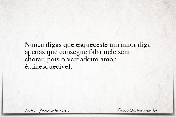 Frase de Autor Desconhecido