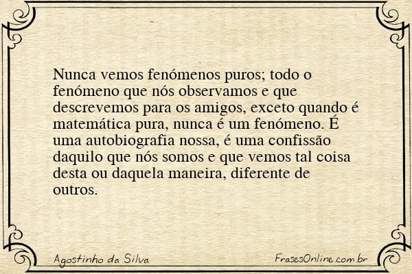 Frase de Agostinho da Silva