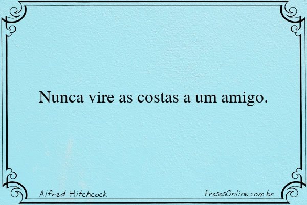Frase de Alfred Hitchcock