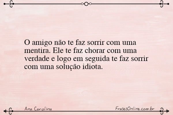 Frase de Ana Carolina