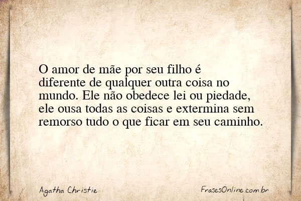 Frase de Agatha Christie