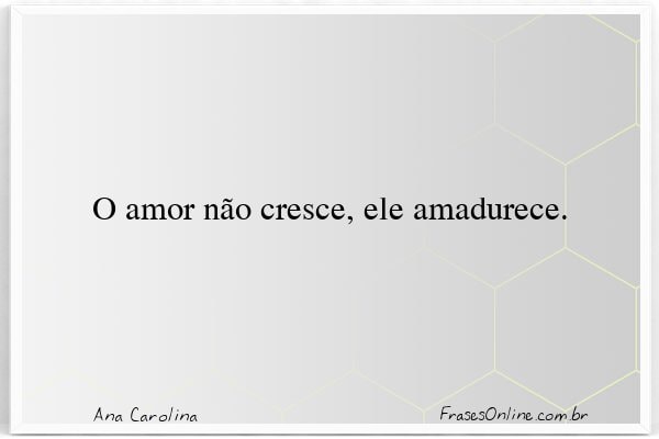 Frase de Ana Carolina