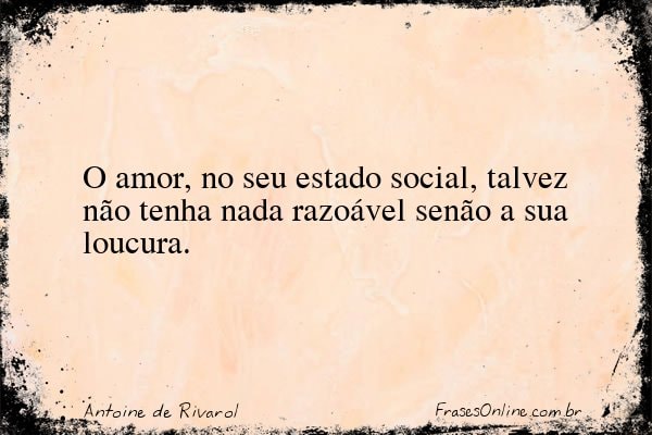 Frase de Antoine de Rivarol