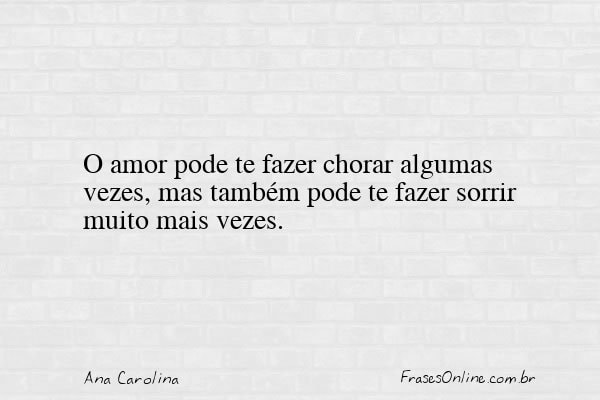Frase de Ana Carolina