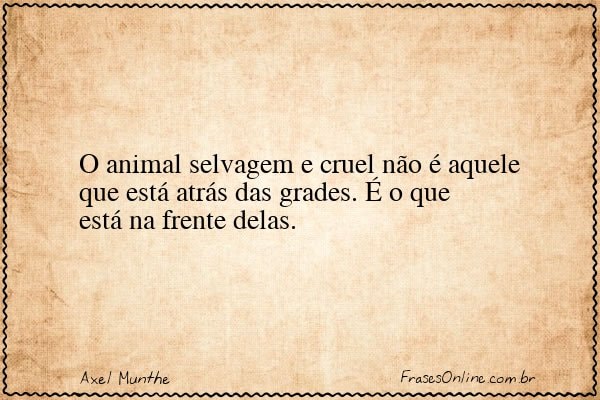 Frase de Axel Munthe