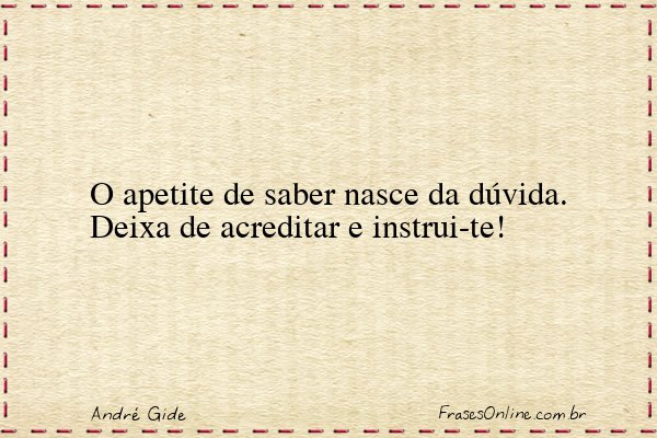 Frase de André Gide