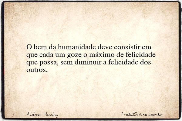 Frase de Aldous Huxley