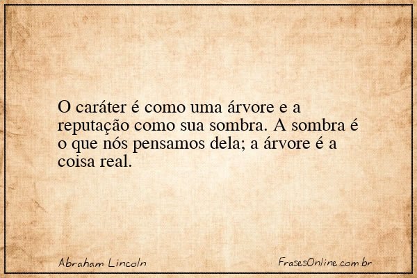 Frase de Abraham Lincoln