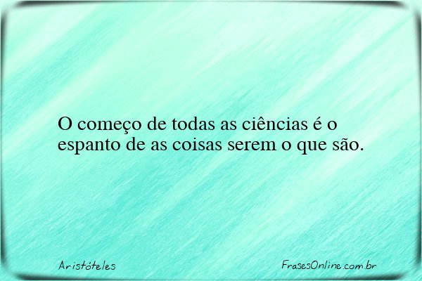 Frase de Aristóteles