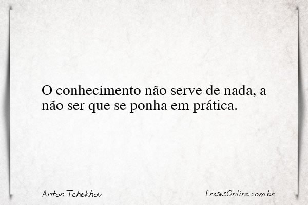 Frase de Anton Tchekhov