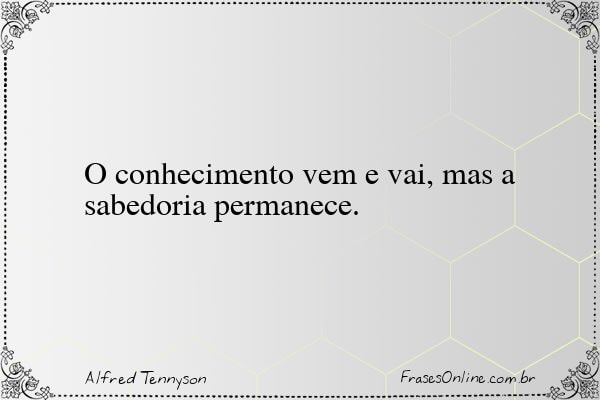 Frase de Alfred Tennyson