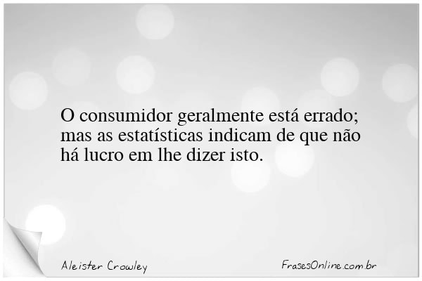 Frase de Aleister Crowley
