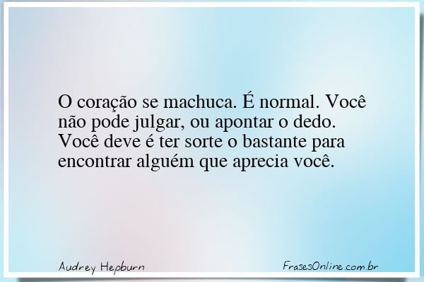 Frase de Audrey Hepburn