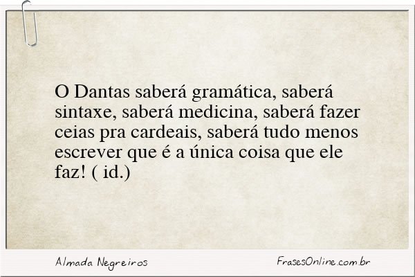 Frase de Almada Negreiros