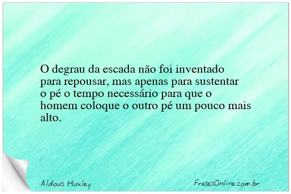 Frase de Aldous Huxley